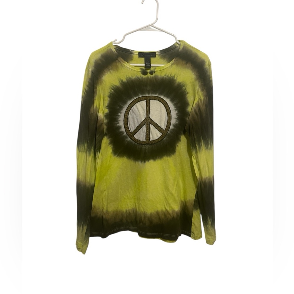 Tie-Dye Peace embroidered long sleeve Shirt - XL - Picture 1 of 5